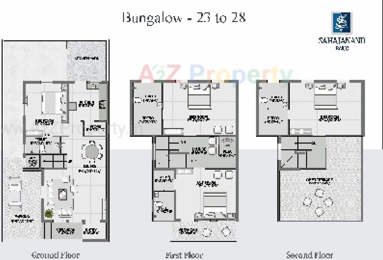 Layout of real estate project Sahjanand Baug located at Odhav, Ahmedabad, Gujarat