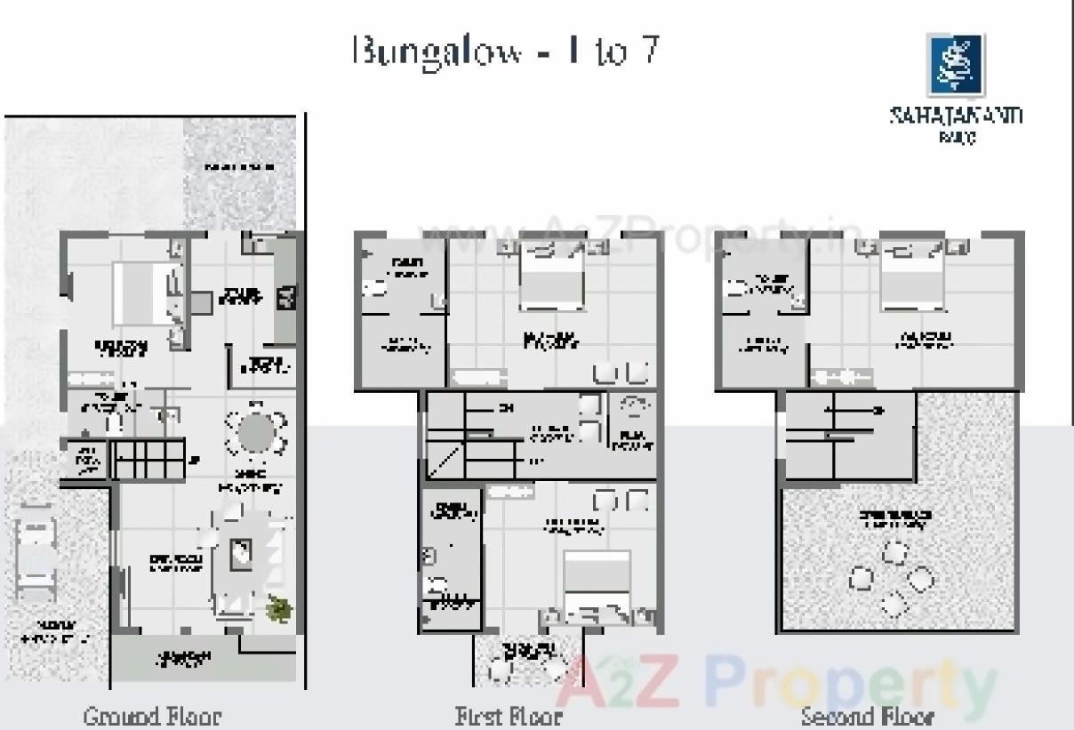 Layout of real estate project Sahjanand Baug located at Odhav, Ahmedabad, Gujarat