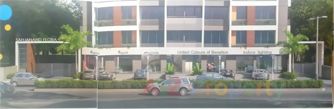 3D Elevation of real estate project Sahjanand Flora located at Chandkheda, Ahmedabad, Gujarat