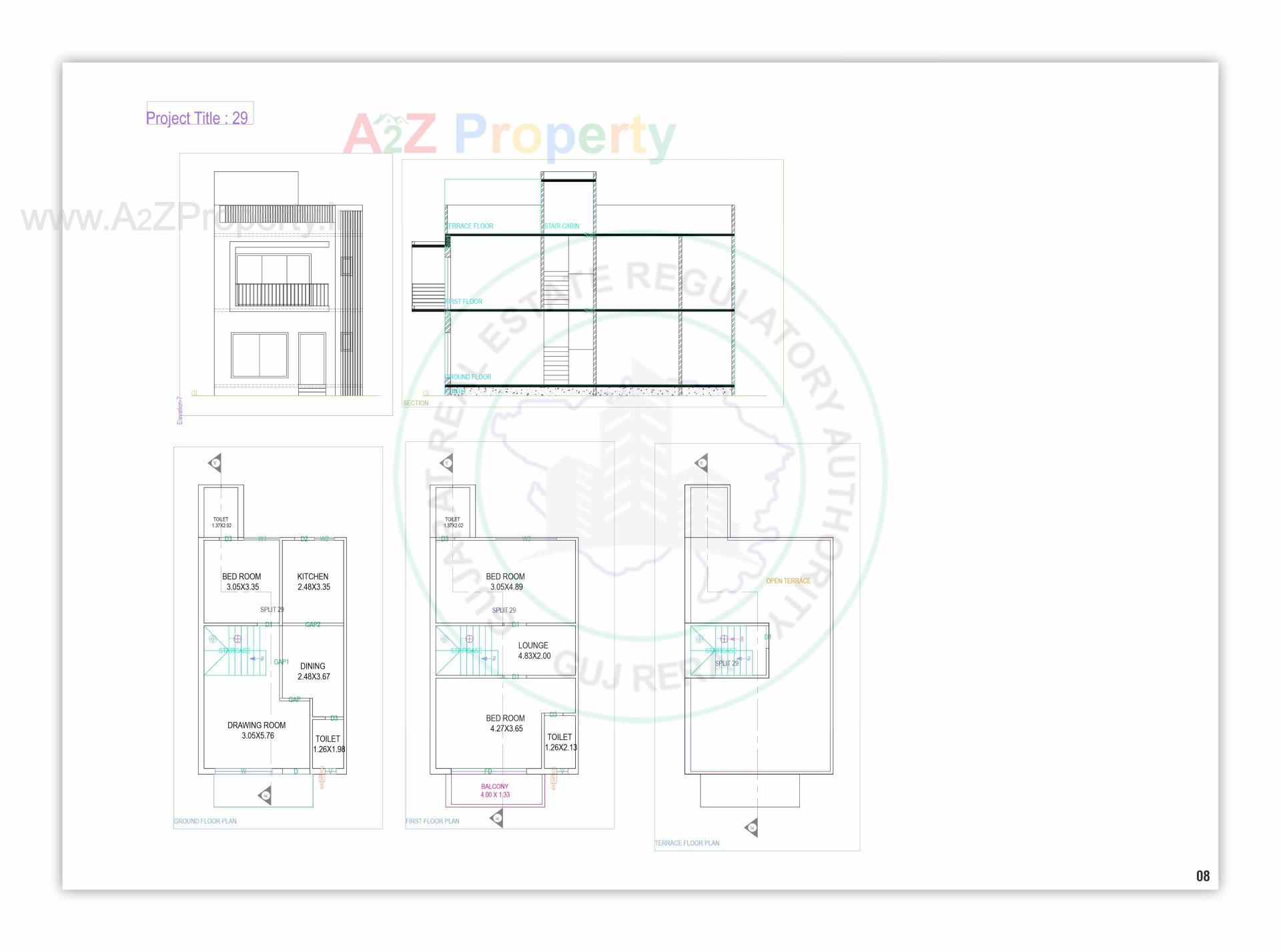 Layout of real estate project Sahjanand Green Villa located at Bavla, Ahmedabad, Gujarat