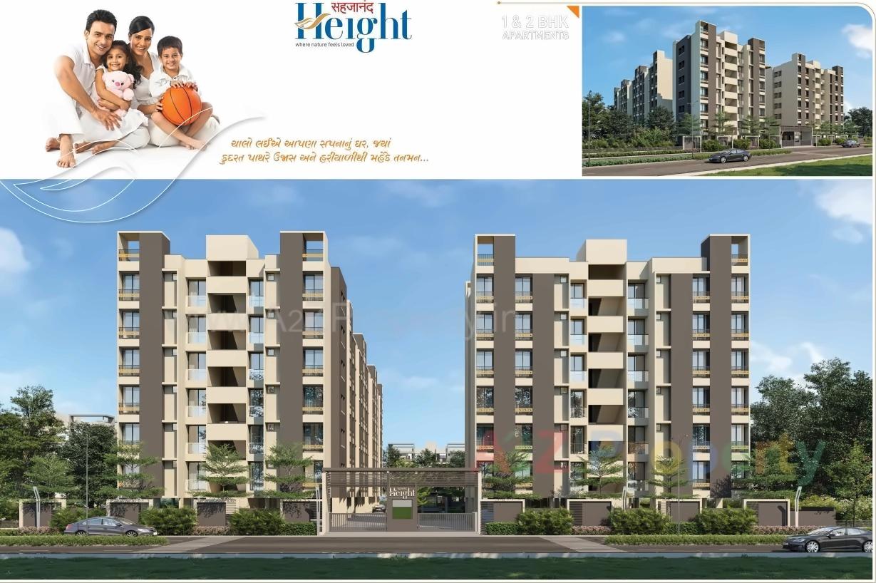 3D Elevation of real estate project Sahjanand Height located at Bavla, Ahmedabad, Gujarat