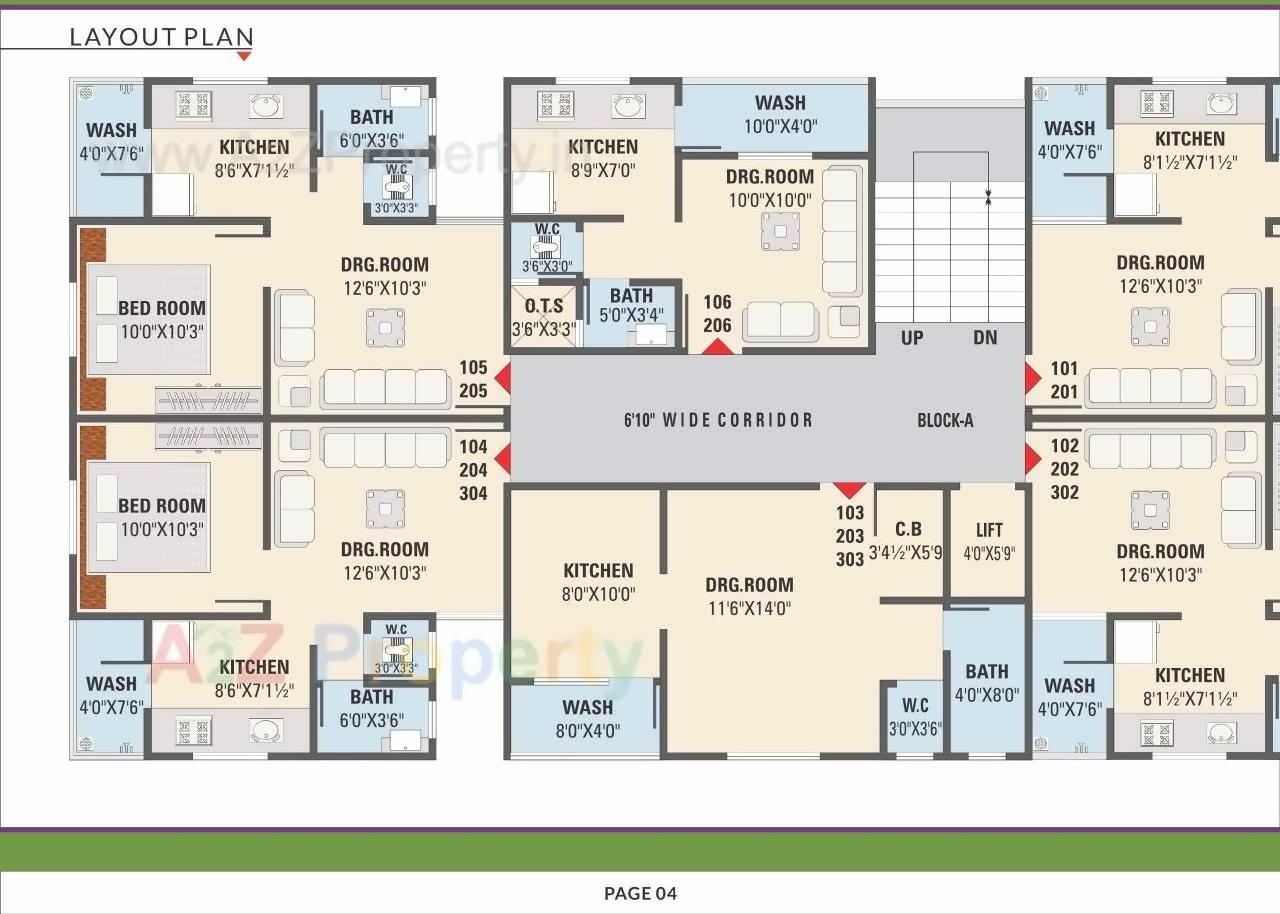 Layout of real estate project Sahyog Residency located at Singrva, Ahmedabad, Gujarat