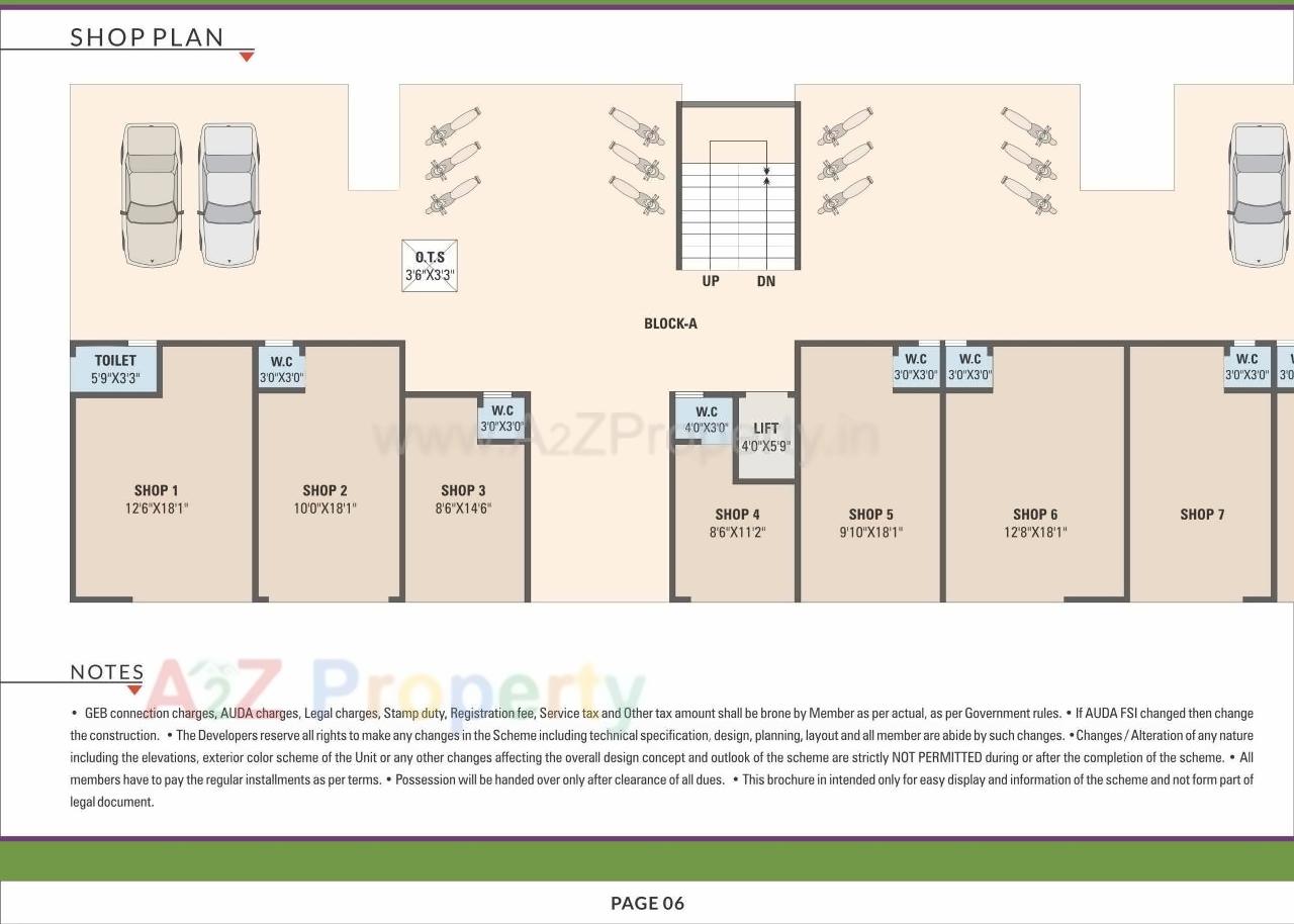 Layout of real estate project Sahyog Residency located at Singrva, Ahmedabad, Gujarat