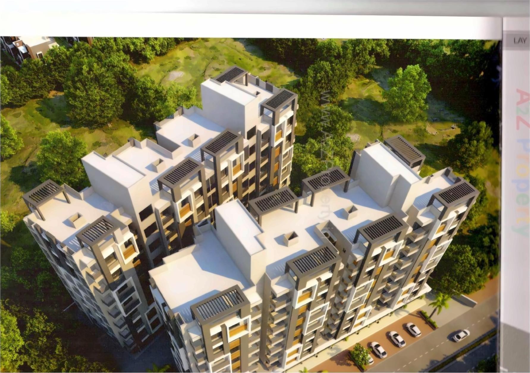 3D Elevation of real estate project Sai Gold located at Nikol, Ahmedabad, Gujarat