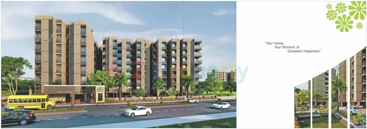 3D Elevation of real estate project Sai Green Valley located at Ghuma, Ahmedabad, Gujarat