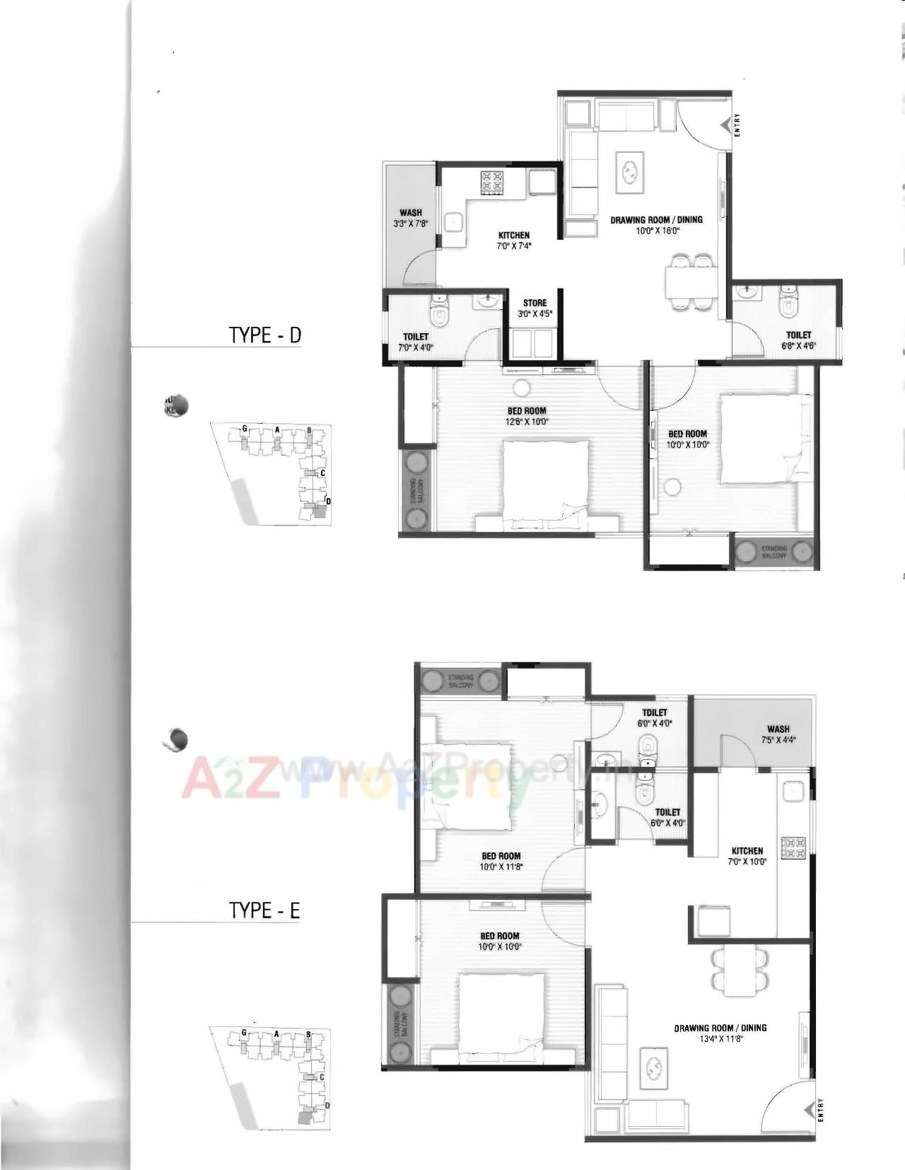Layout of real estate project Sai Green Valley located at Ghuma, Ahmedabad, Gujarat