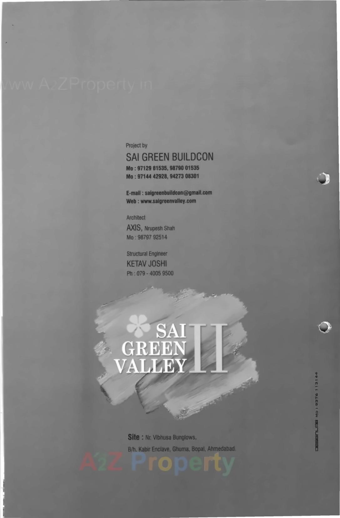  of real estate project Sai Green Valley located at Ghuma, Ahmedabad, Gujarat