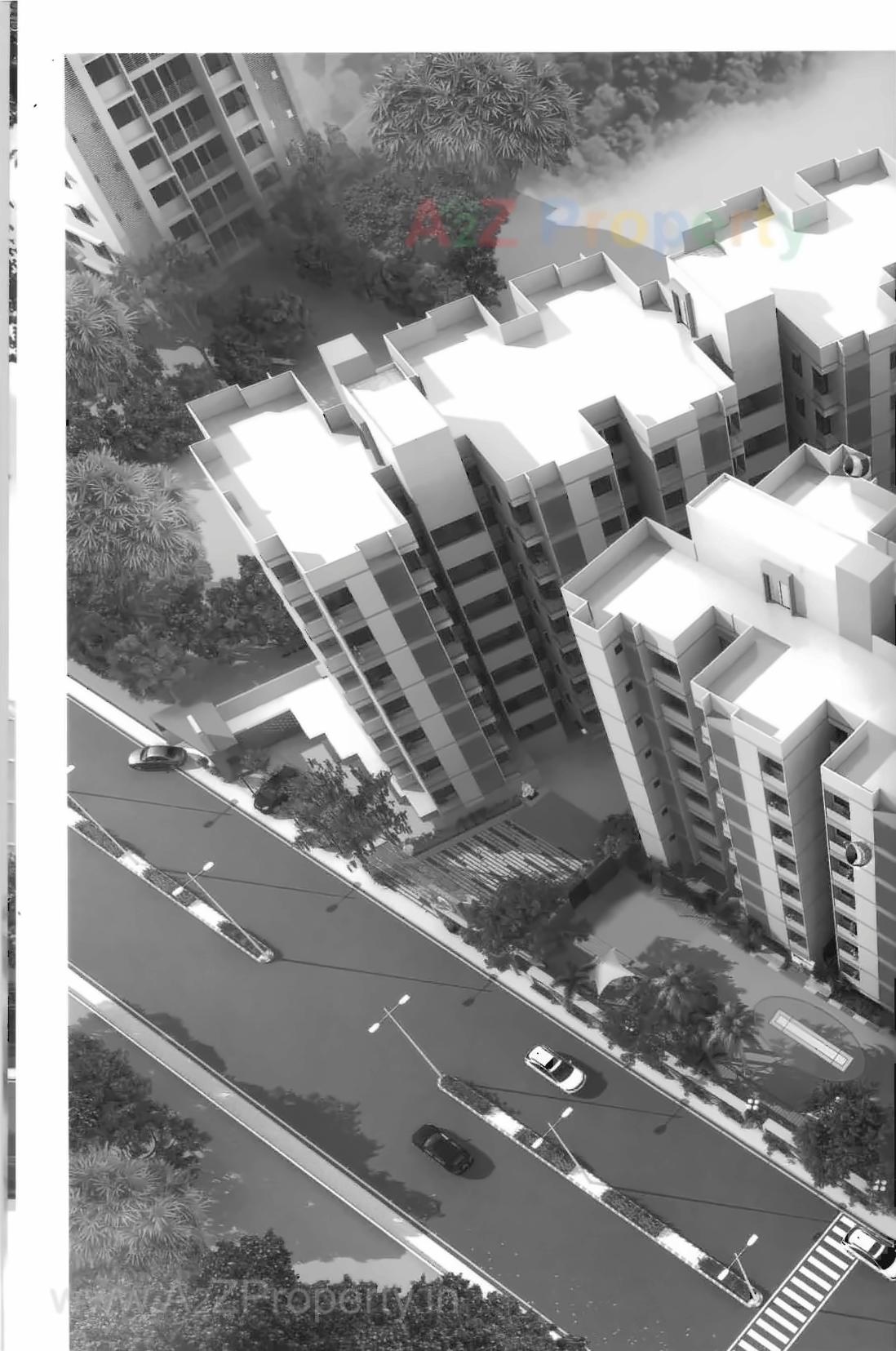 3D Elevation of real estate project Sai Green Valley located at Ghuma, Ahmedabad, Gujarat