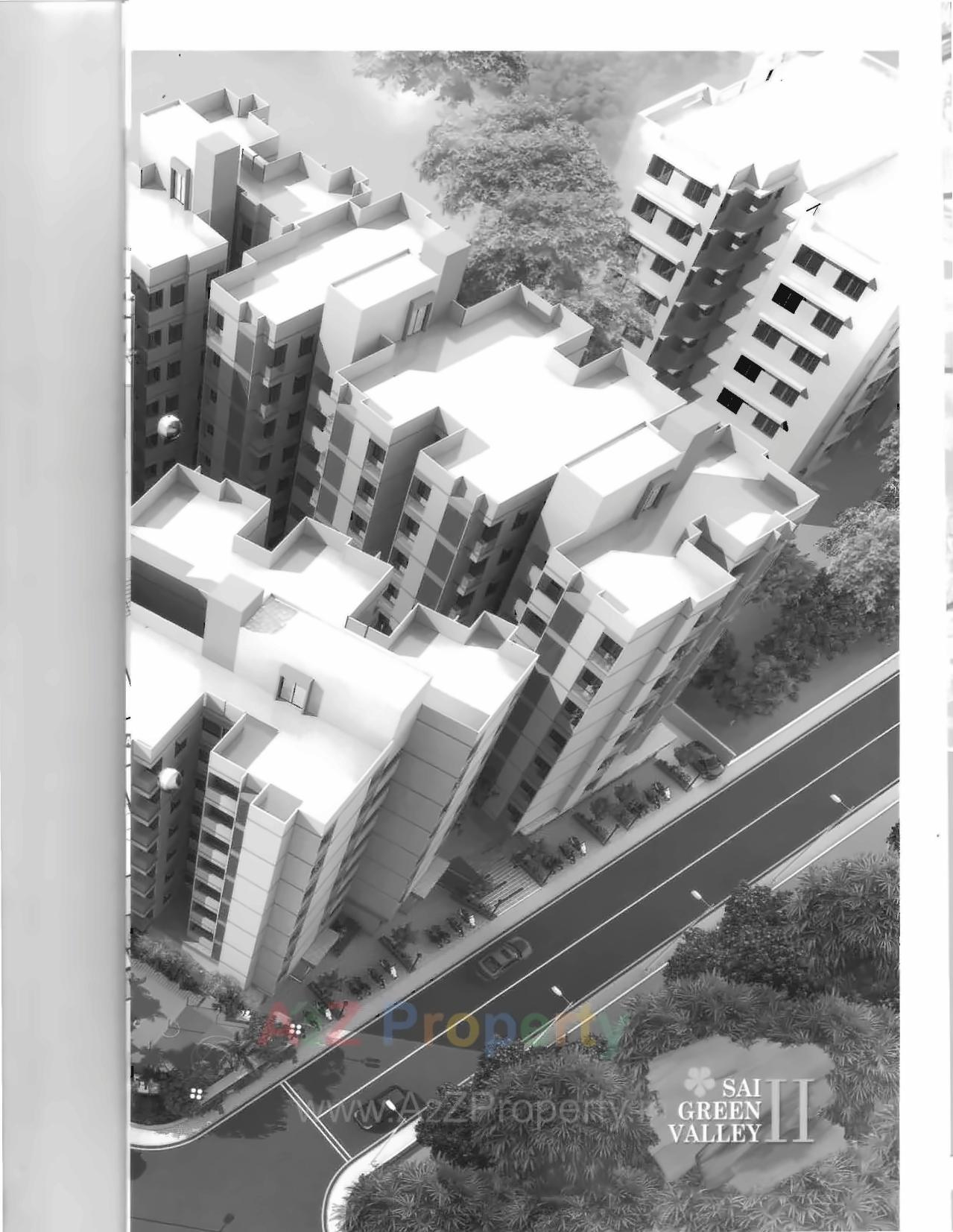 3D Elevation of real estate project Sai Green Valley located at Ghuma, Ahmedabad, Gujarat