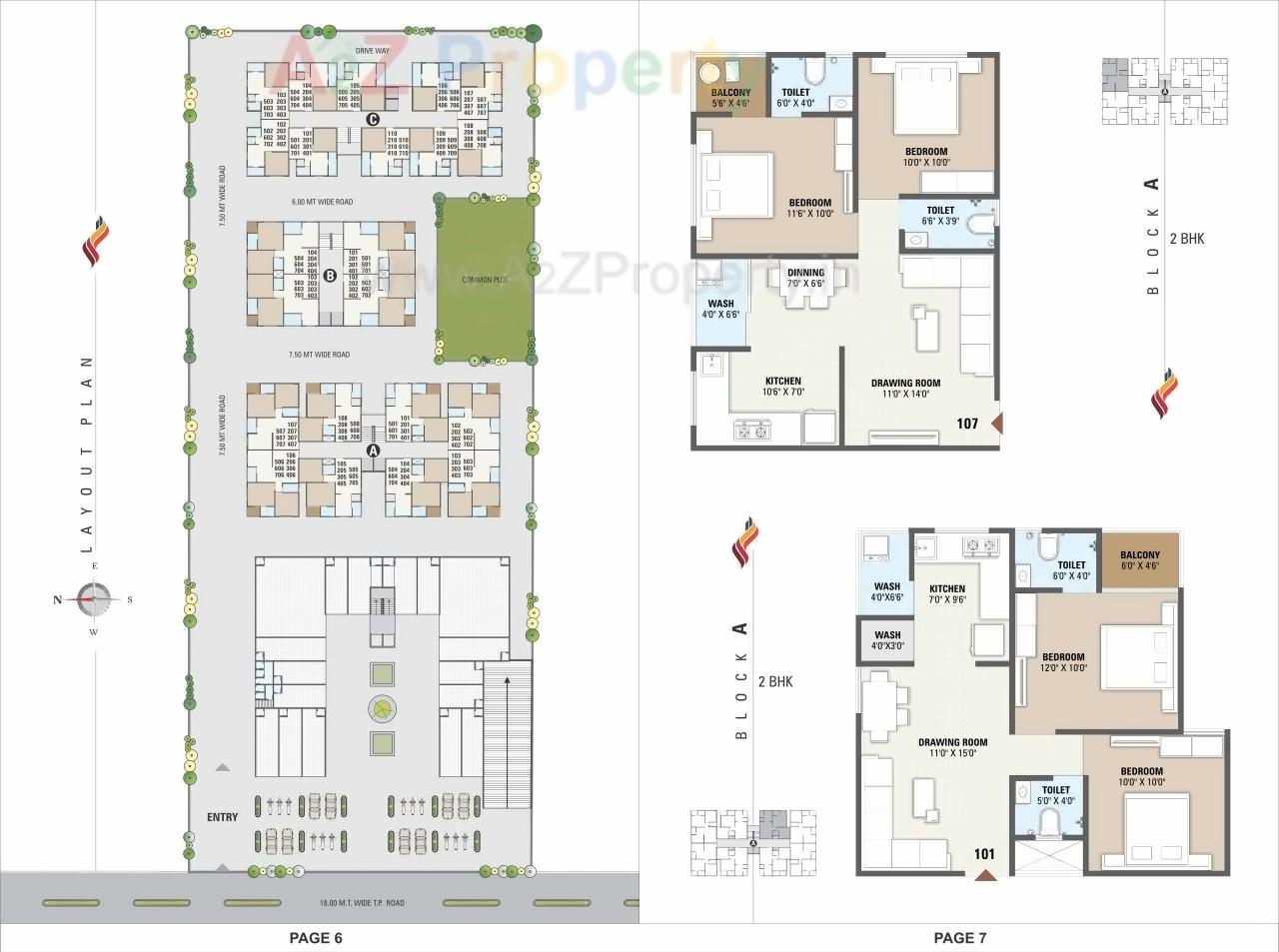 Layout of real estate project Sai Sharnam   Sai Platinum located at Hanspura, Ahmedabad, Gujarat