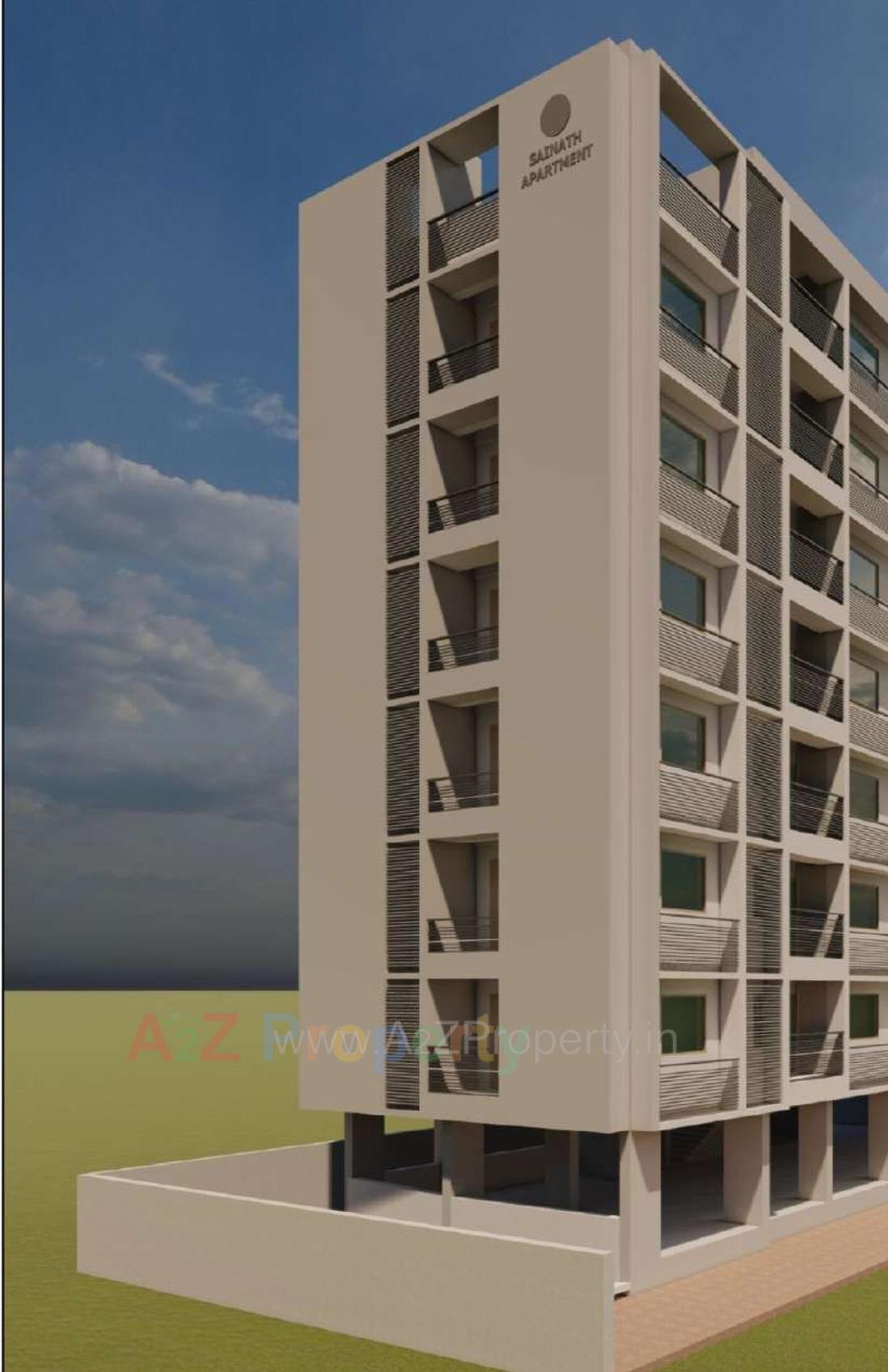 3D Elevation of real estate project Sainath Apartment located at Changispur, Ahmedabad, Gujarat