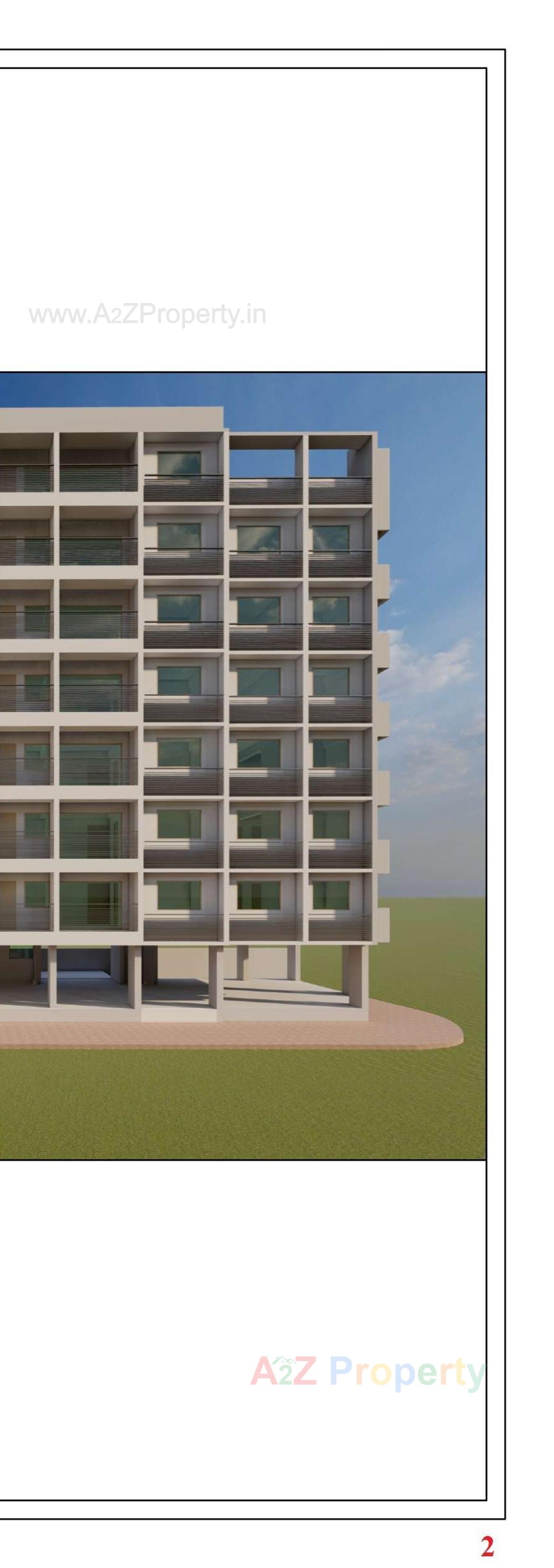 3D Elevation of real estate project Sainath Apartment located at Changispur, Ahmedabad, Gujarat