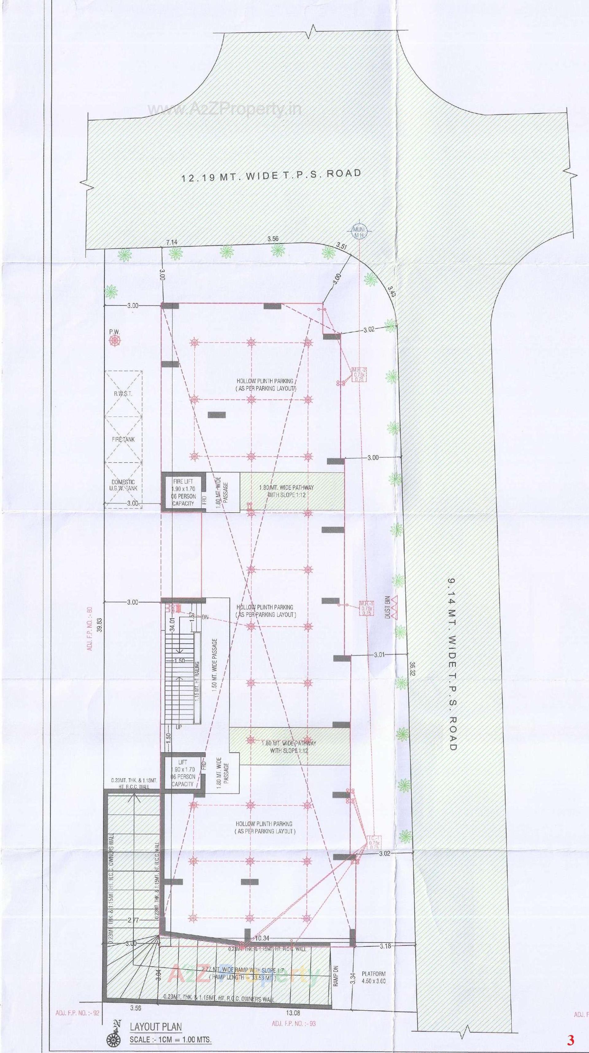 Layout of real estate project Sainath Apartment located at Changispur, Ahmedabad, Gujarat