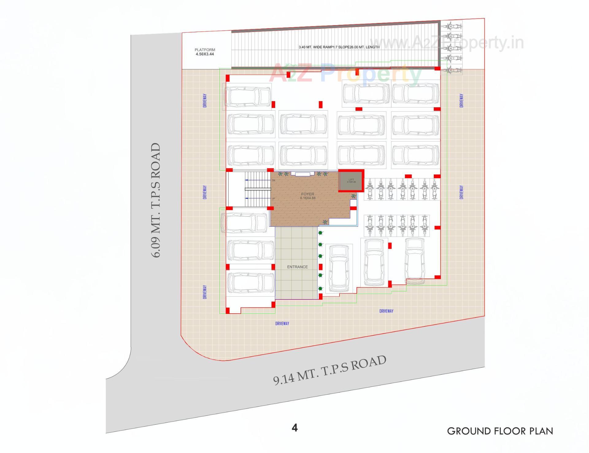 Layout of real estate project Sakar Harmony located at Ahmedabad, Ahmedabad, Gujarat