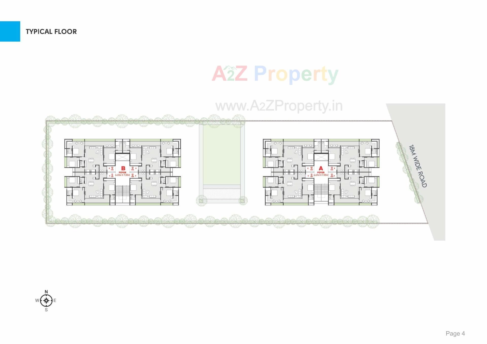 Layout of real estate project Sakar Sky located at Khoraj, Ahmedabad, Gujarat