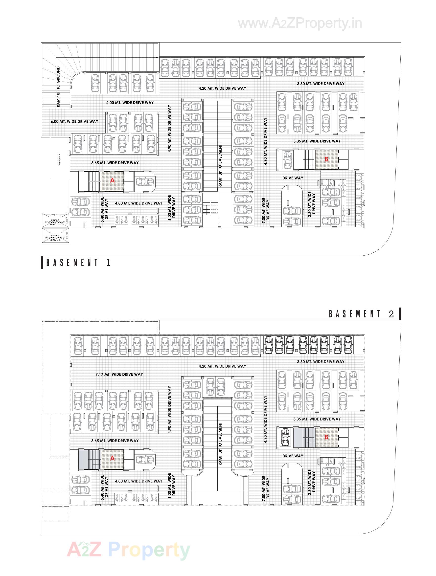 Layout of real estate project Saket Towers located at Nikol, Ahmedabad, Gujarat
