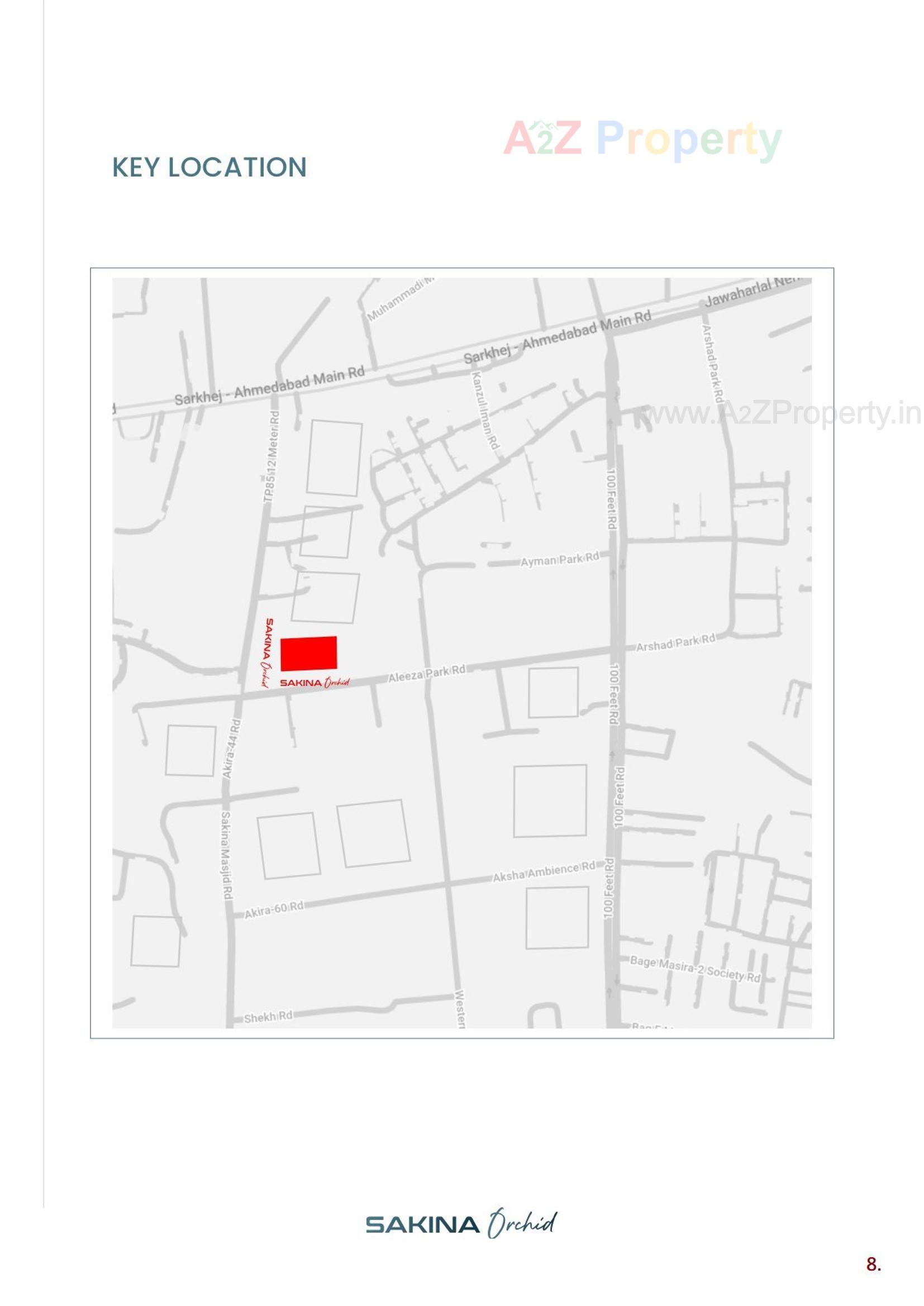  of real estate project Sakina Orchid located at Makarba, Ahmedabad, Gujarat