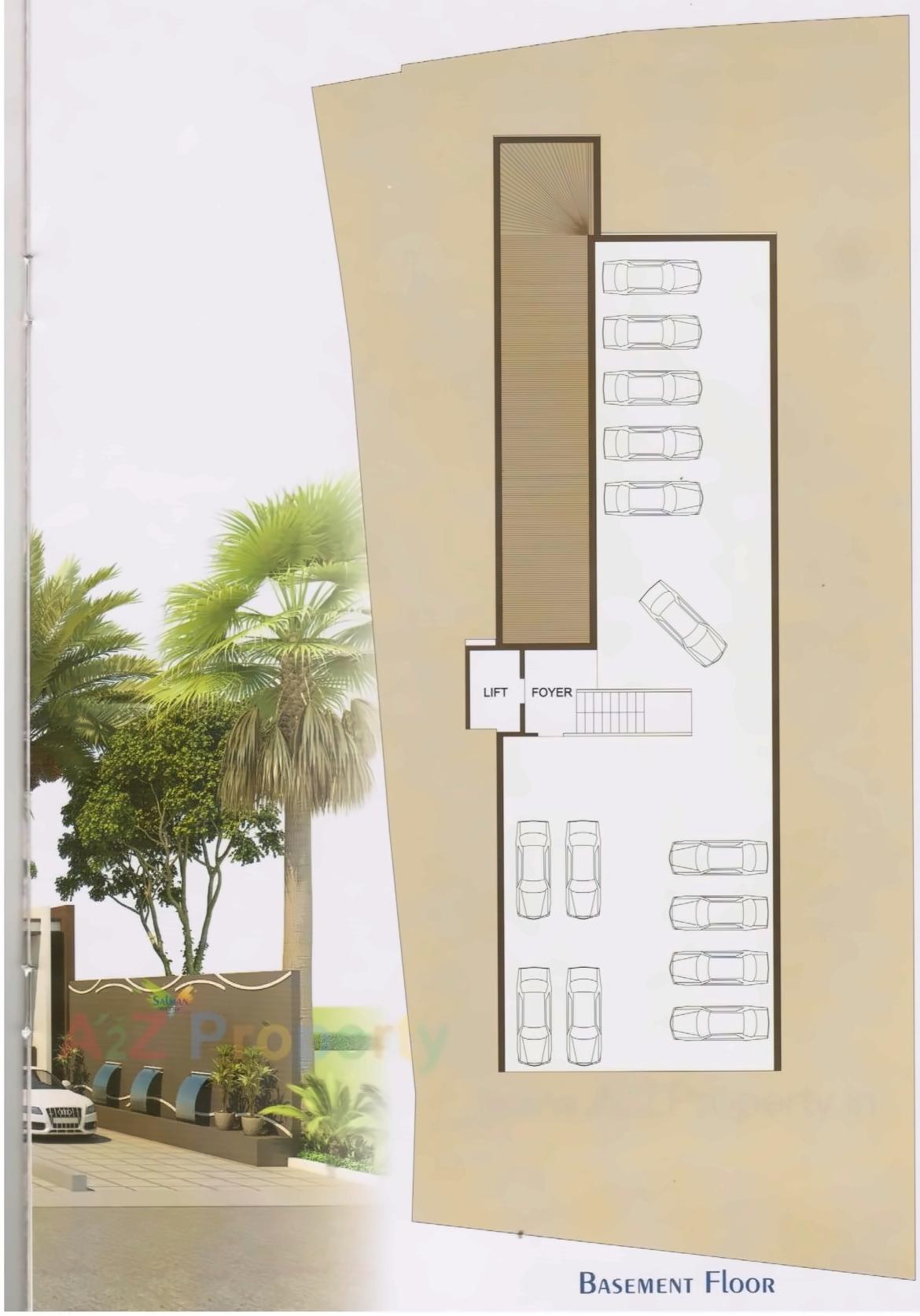 Layout of real estate project Salman Avenue located at Jamalpur, Ahmedabad, Gujarat