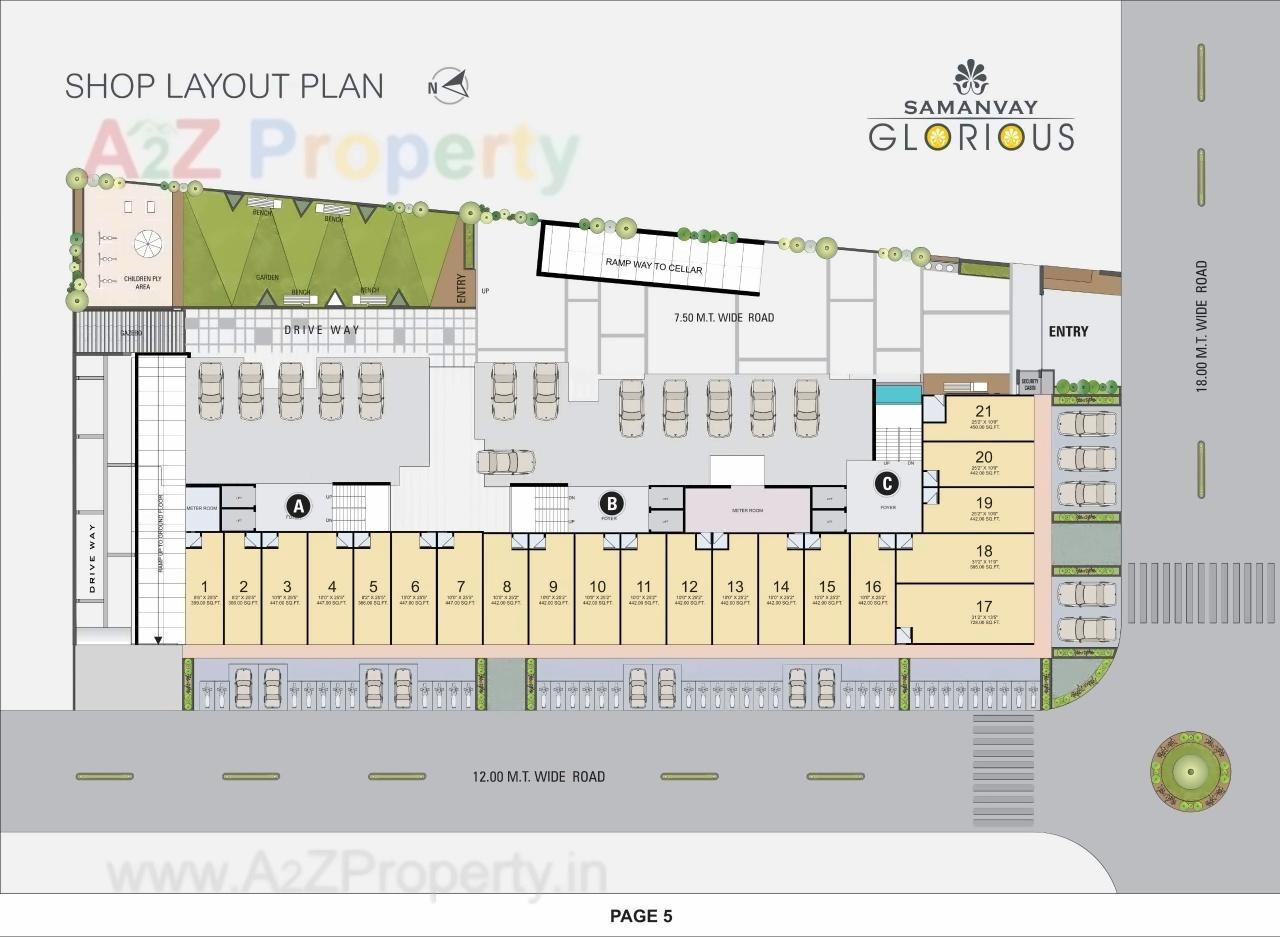 Layout of real estate project Samanvay Glorious located at Ahmedabad, Ahmedabad, Gujarat