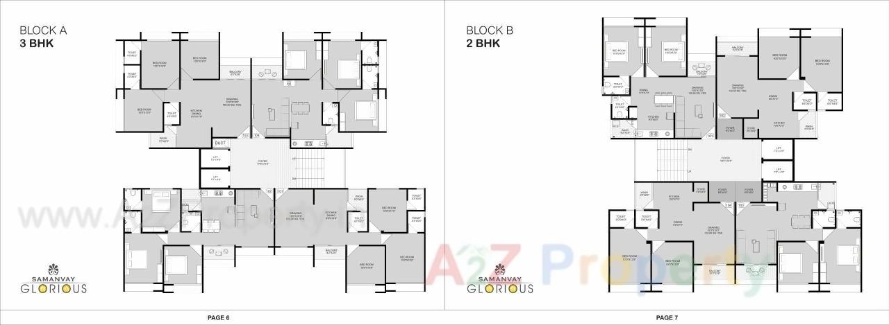 Layout of real estate project Samanvay Glorious located at Ahmedabad, Ahmedabad, Gujarat
