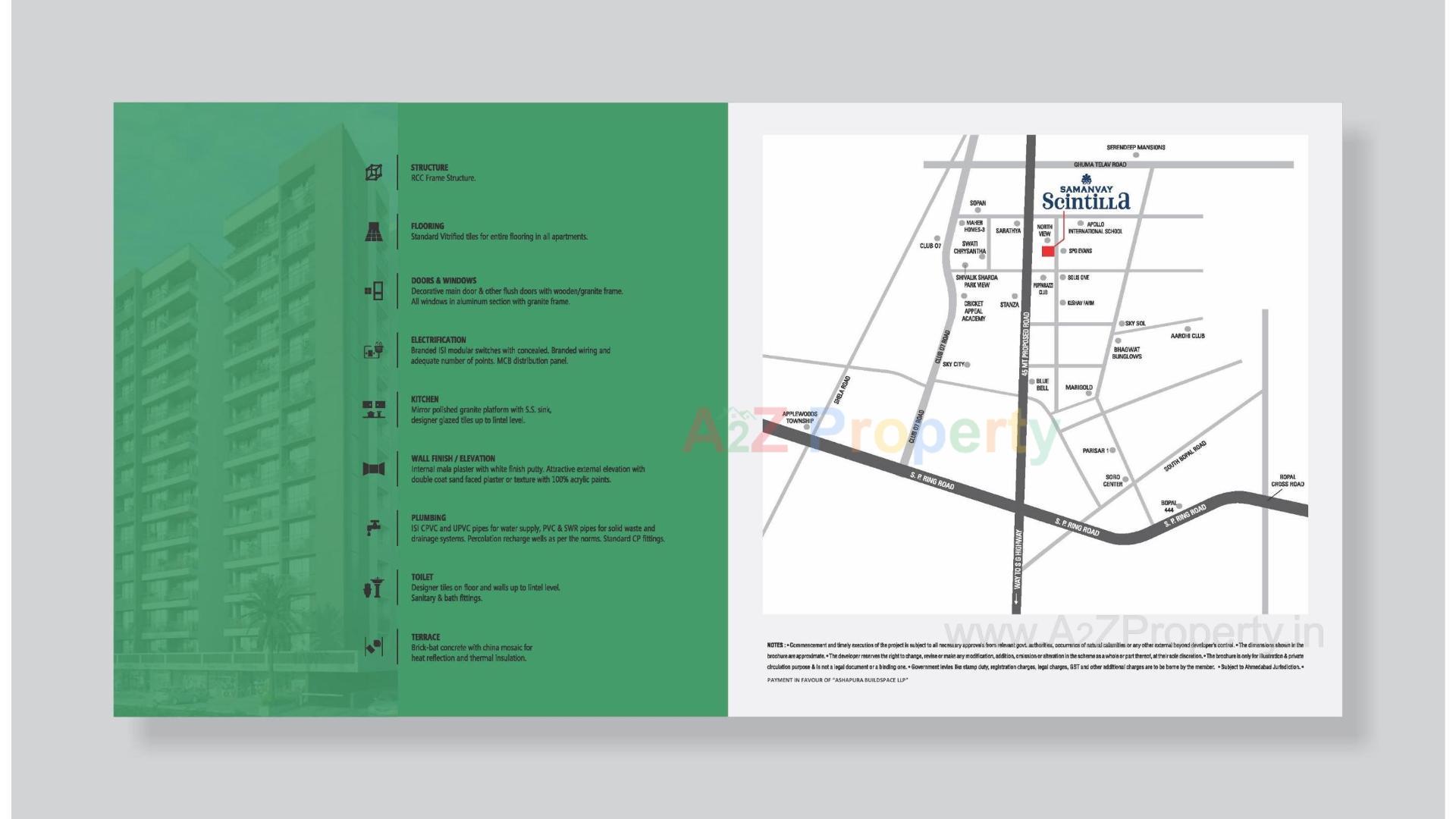  of real estate project Samanvay Scintilla located at Ghuma, Ahmedabad, Gujarat