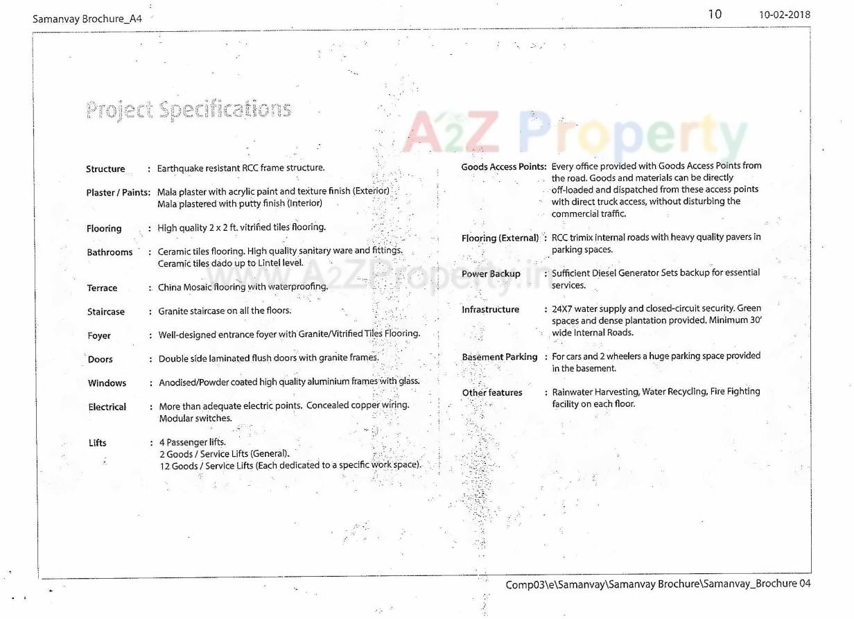  of real estate project Samanvay located at Shaher-kotda, Ahmedabad, Gujarat