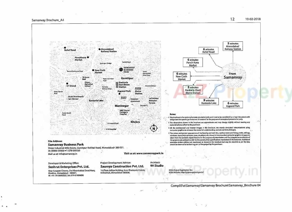  of real estate project Samanvay located at Shaher-kotda, Ahmedabad, Gujarat