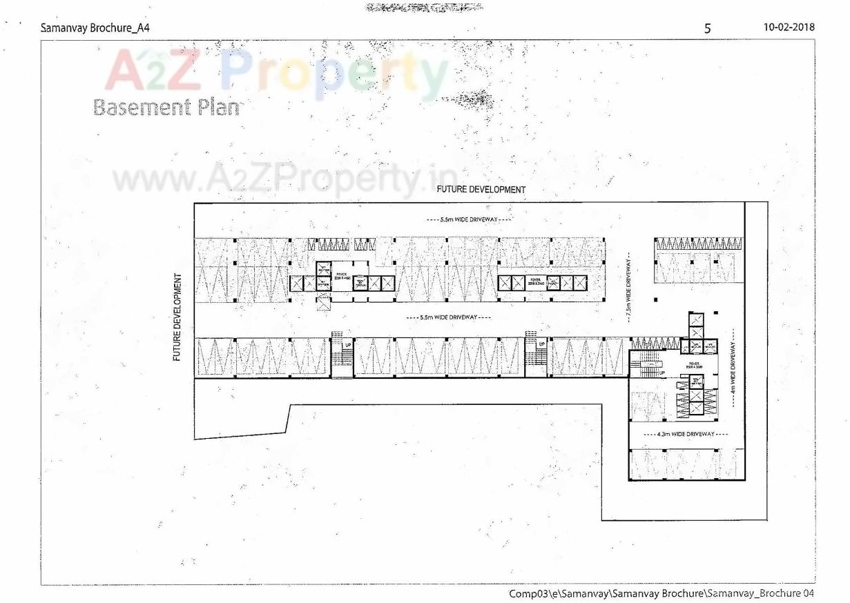 Layout of real estate project Samanvay located at Shaher-kotda, Ahmedabad, Gujarat