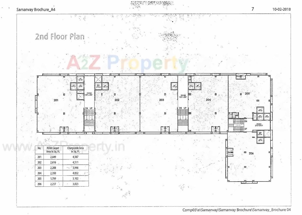 Layout of real estate project Samanvay located at Shaher-kotda, Ahmedabad, Gujarat