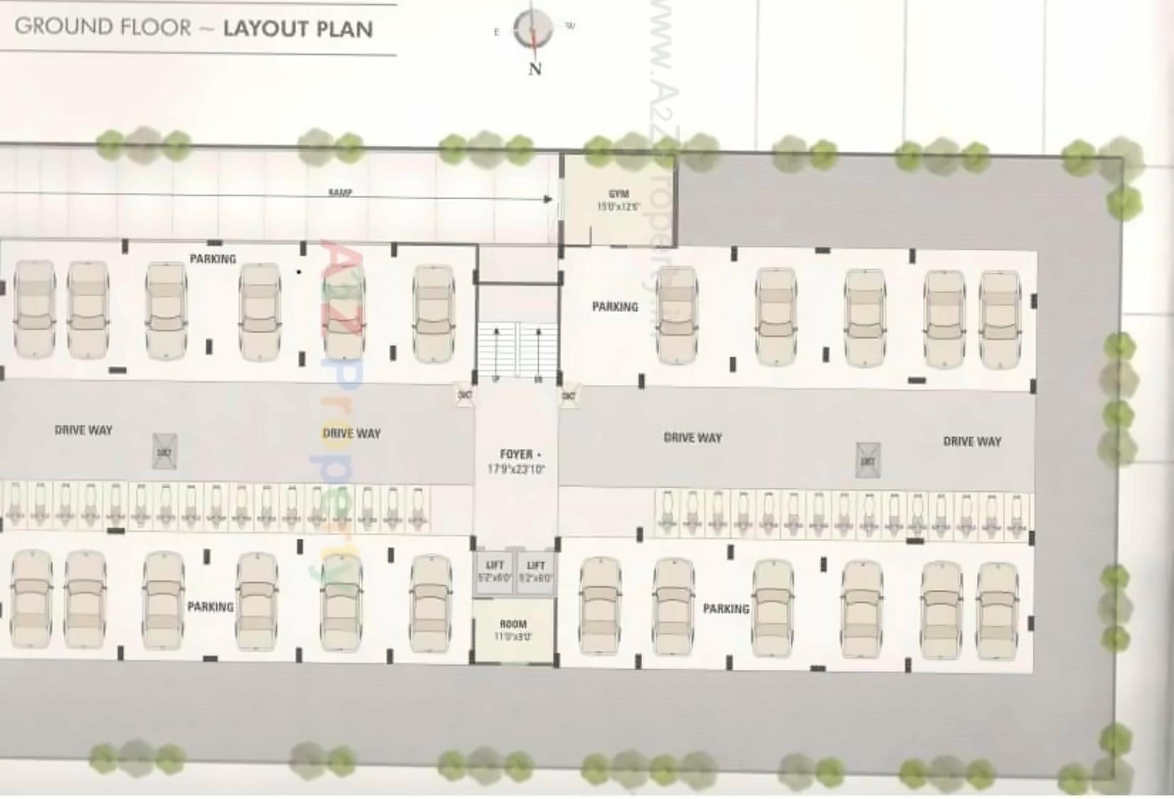 Layout of real estate project Samarth Heights located at Sola, Ahmedabad, Gujarat