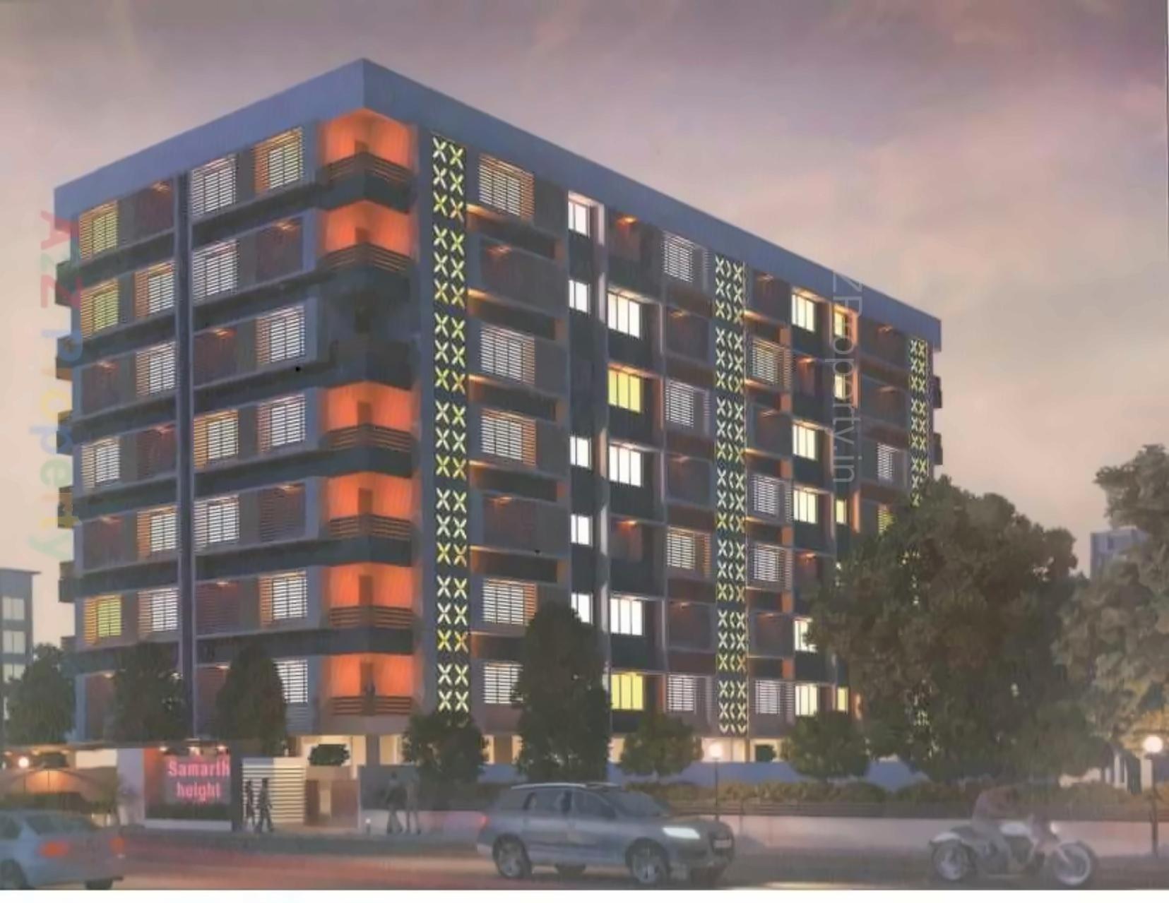3D Elevation of real estate project Samarth Heights located at Sola, Ahmedabad, Gujarat