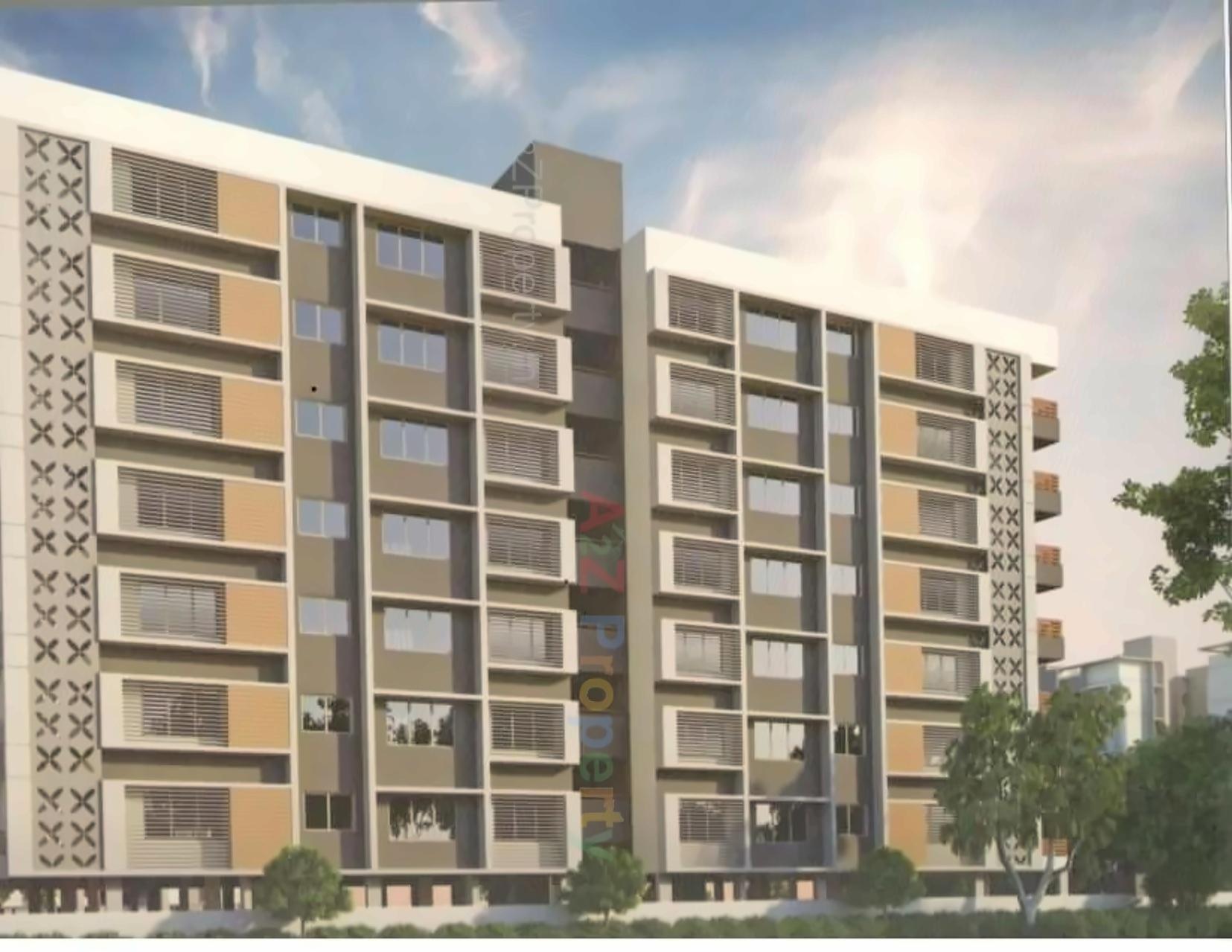 3D Elevation of real estate project Samarth Heights located at Sola, Ahmedabad, Gujarat