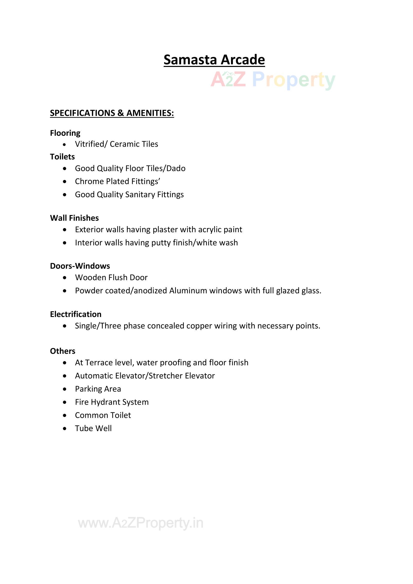  of real estate project Samasta Arcade located at Vejalpur, Ahmedabad, Gujarat