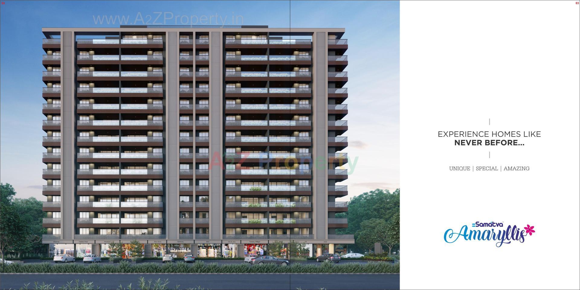 3D Elevation of real estate project Samatva Amaryllis located at Bhadaj, Ahmedabad, Gujarat