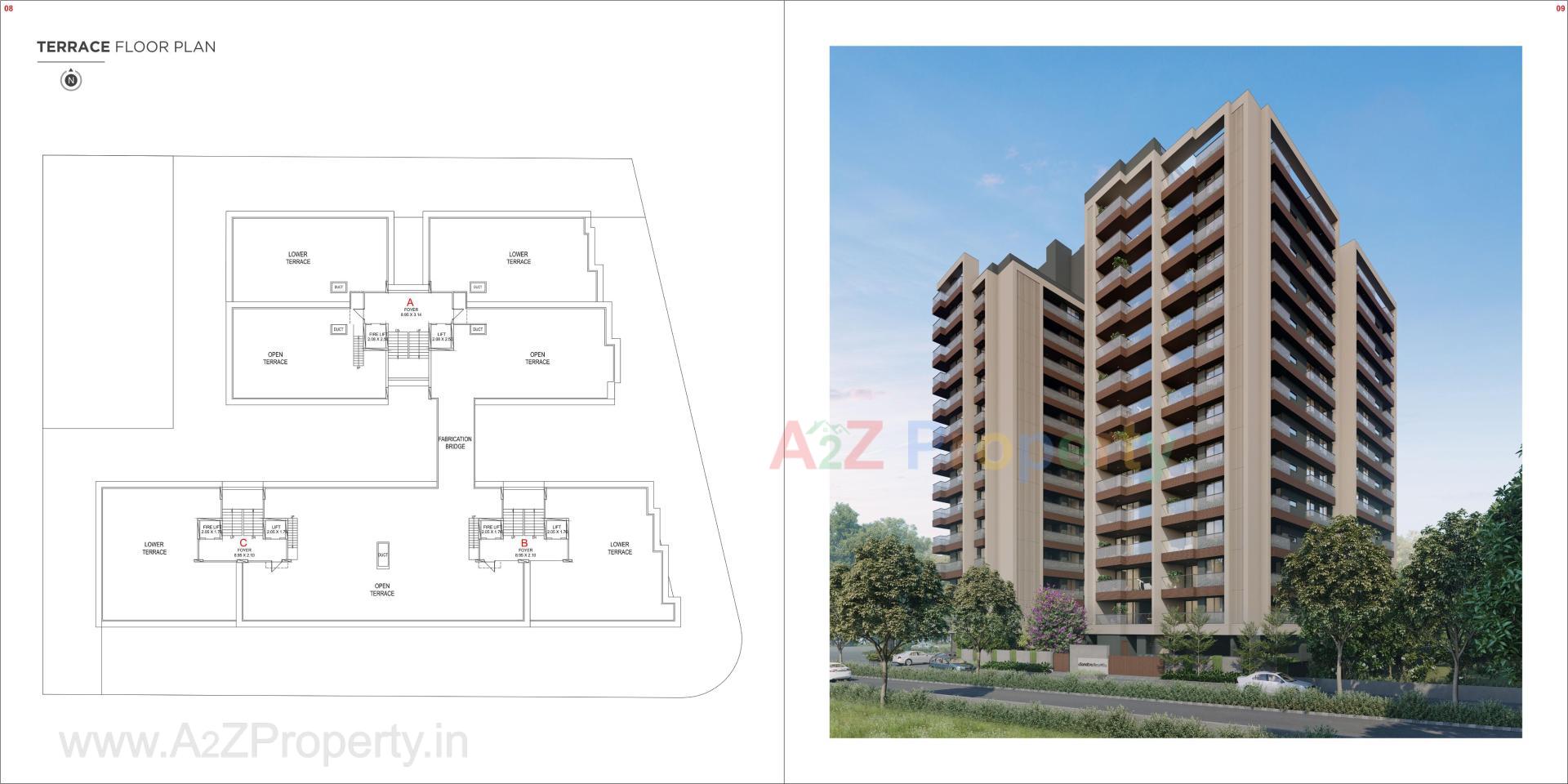 3D Elevation of real estate project Samatva Amaryllis located at Bhadaj, Ahmedabad, Gujarat
