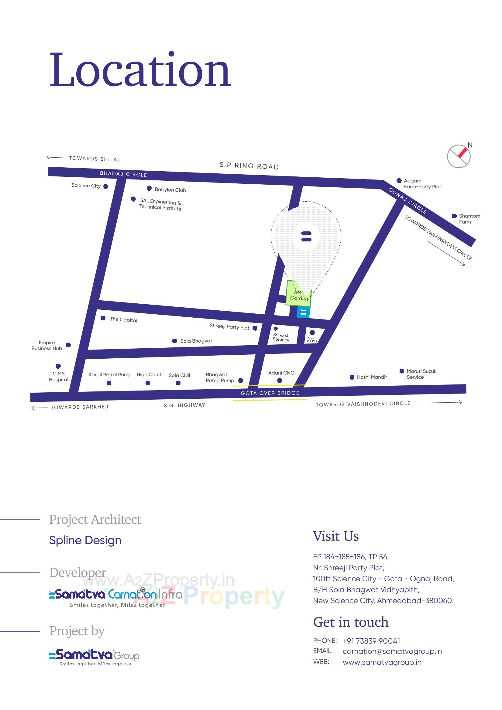  of real estate project Samatva Carnation located at Gota, Ahmedabad, Gujarat