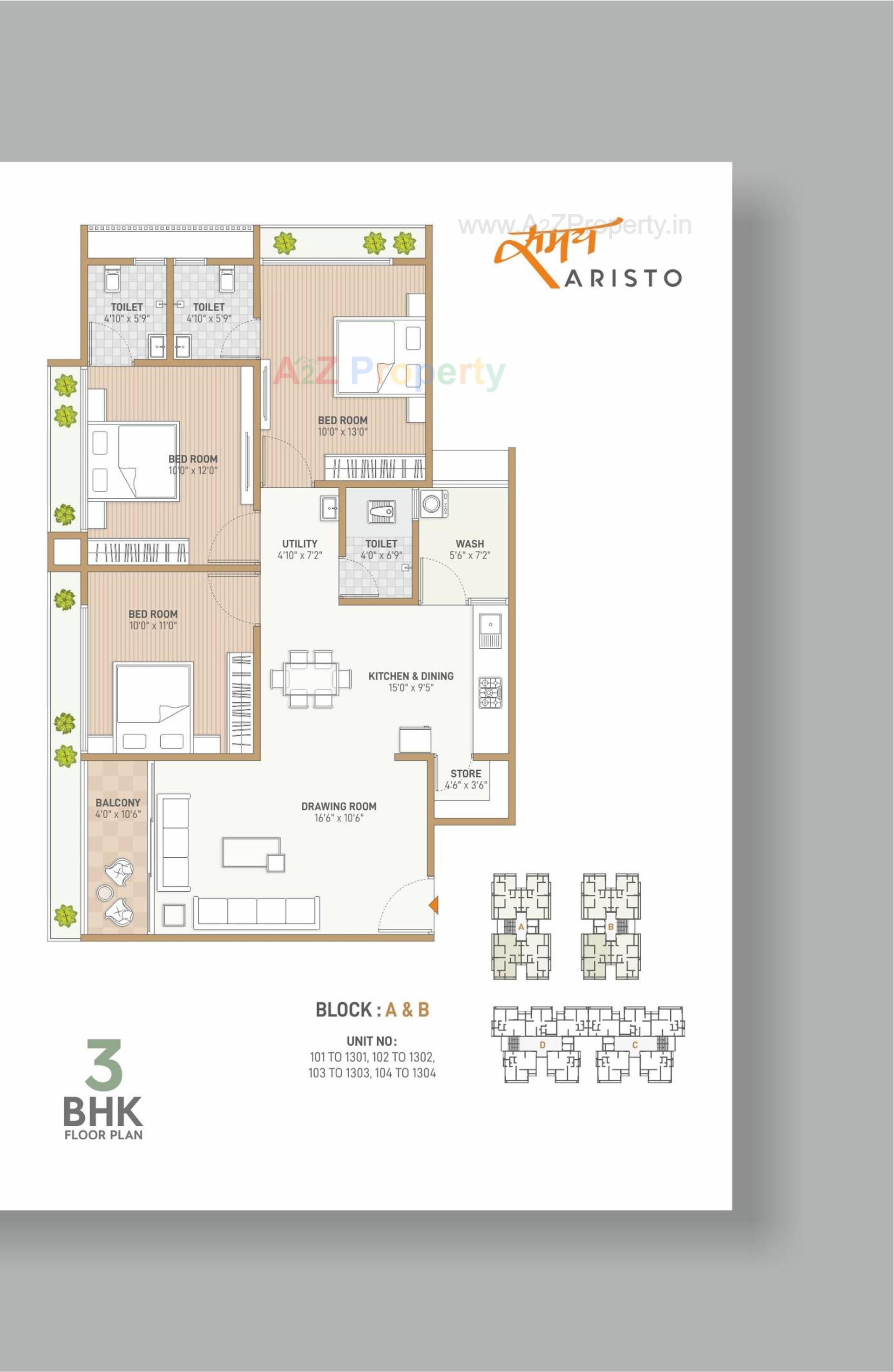 Layout of real estate project Samay Aristo located at Ahmedabad, Ahmedabad, Gujarat