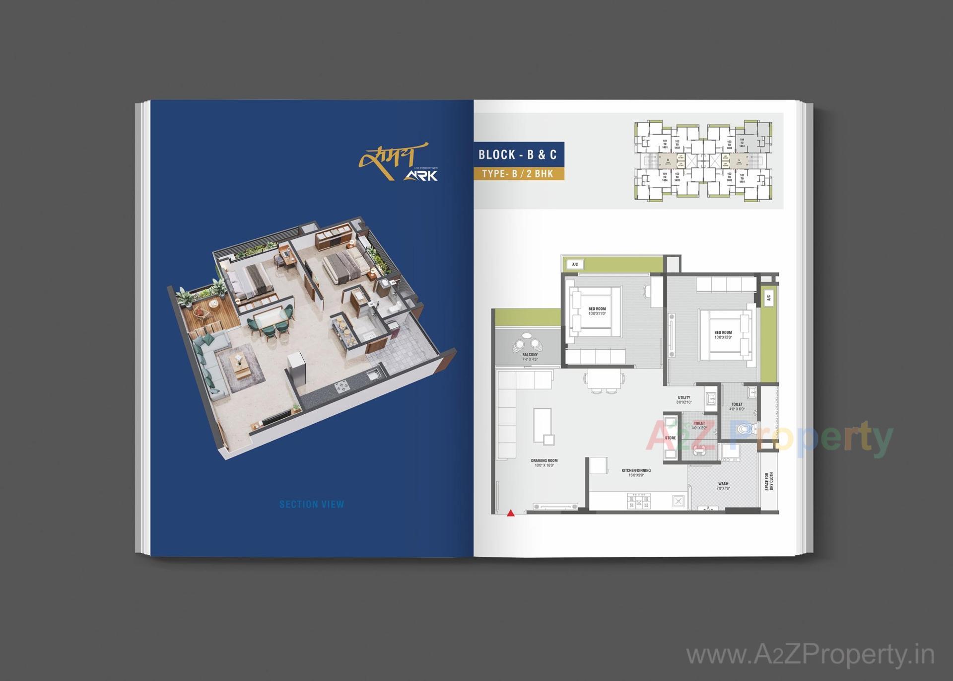 Layout of real estate project Samay Ark located at Bilasiya, Ahmedabad, Gujarat