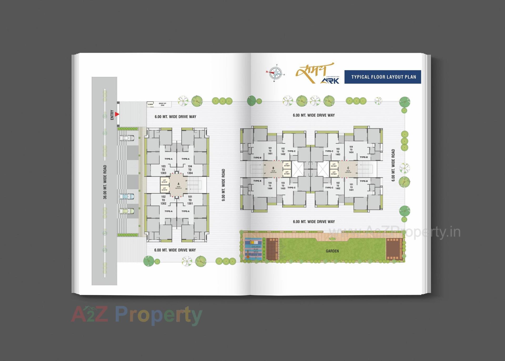 Layout of real estate project Samay Ark located at Bilasiya, Ahmedabad, Gujarat