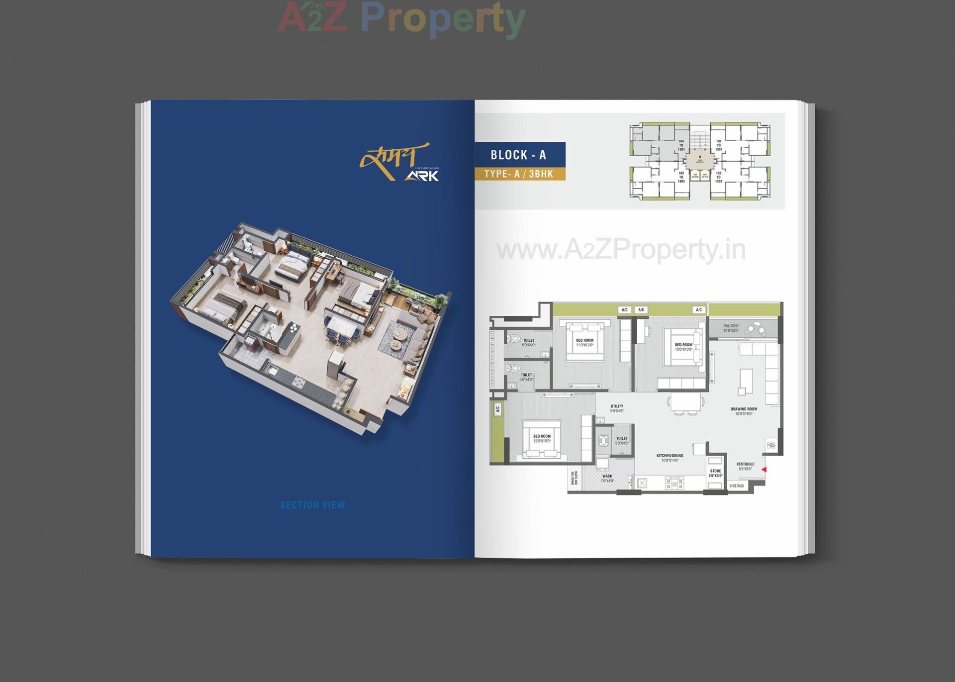 Layout of real estate project Samay Ark located at Bilasiya, Ahmedabad, Gujarat