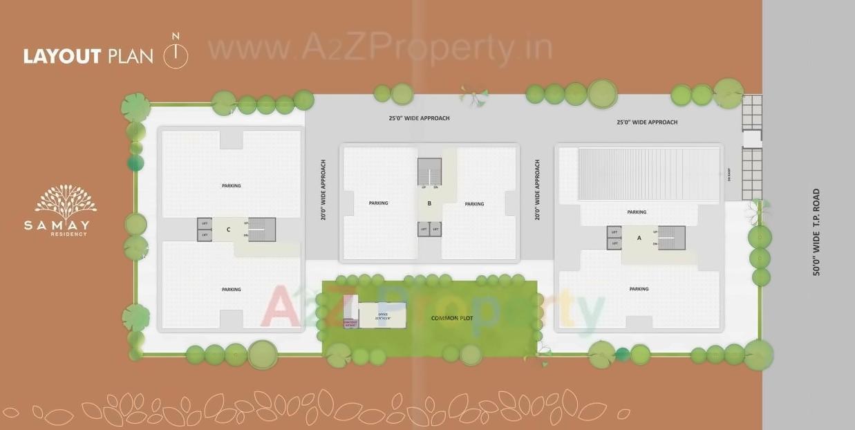 Layout of real estate project Samay Residency located at Ahmedabad, Ahmedabad, Gujarat