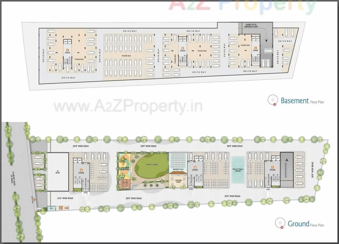 Layout of real estate project Samay Sky Track located at Ahmedabad, Ahmedabad, Gujarat