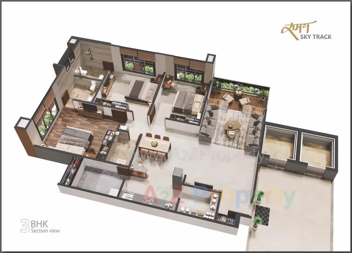 Layout of real estate project Samay Sky Track located at Ahmedabad, Ahmedabad, Gujarat