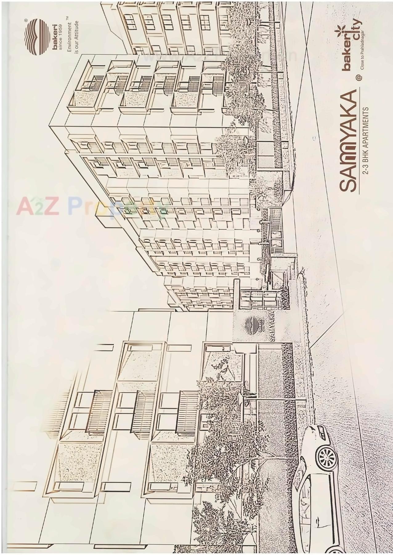 Layout of real estate project Samyaka Apartments located at Vejalpur, Ahmedabad, Gujarat