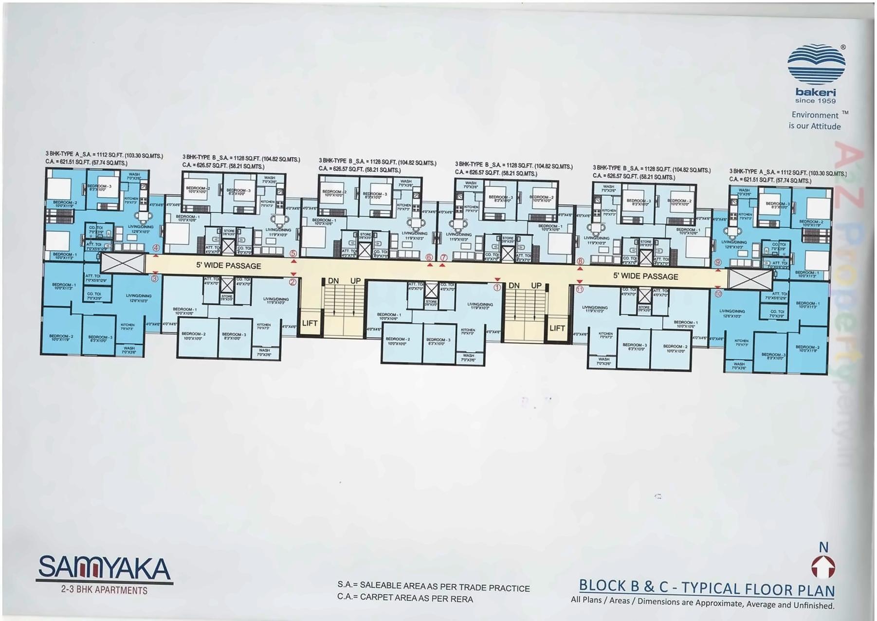 Layout of real estate project Samyaka Apartments located at Vejalpur, Ahmedabad, Gujarat