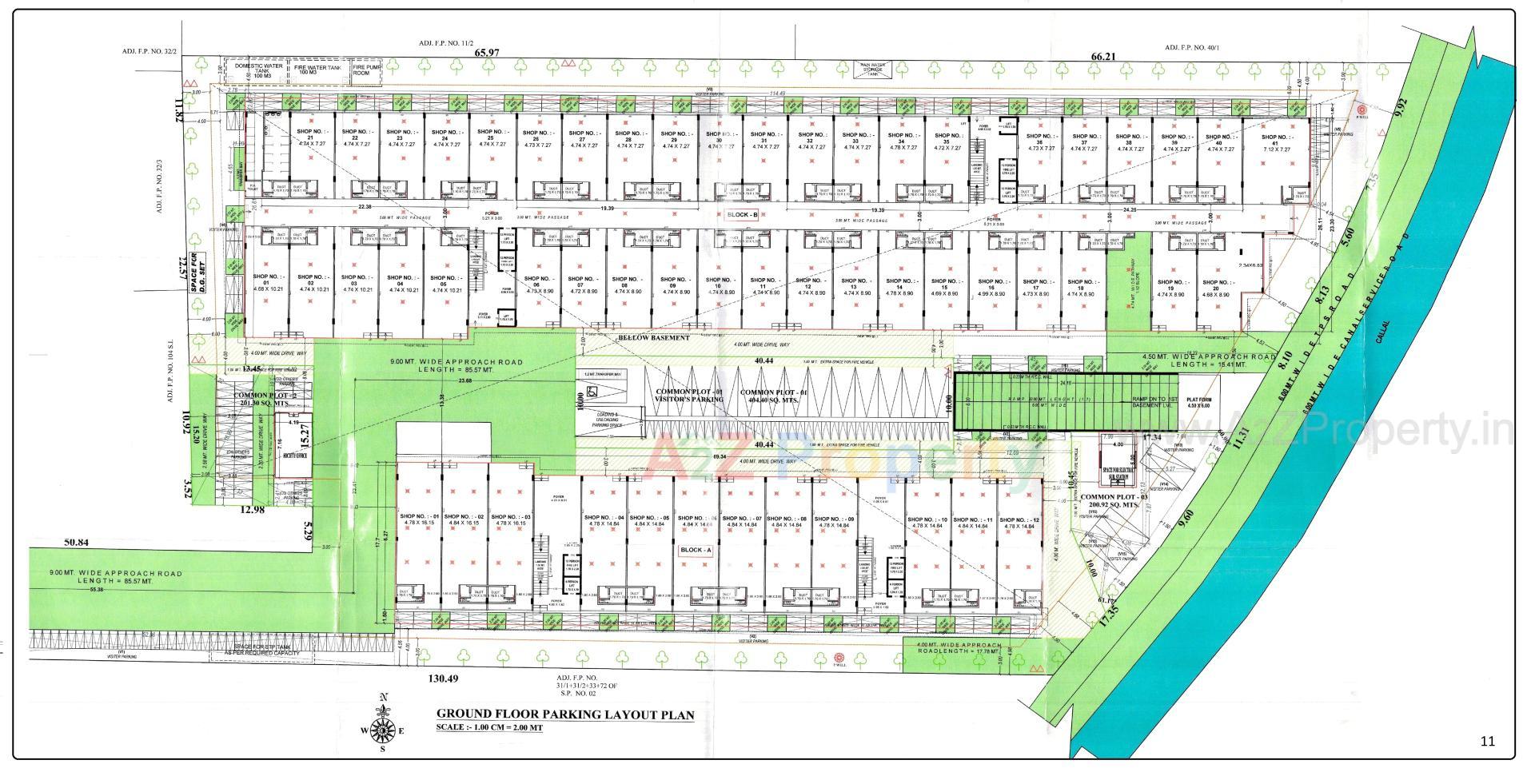 Layout of real estate project Sambhav Business Park located at Vatva, Ahmedabad, Gujarat