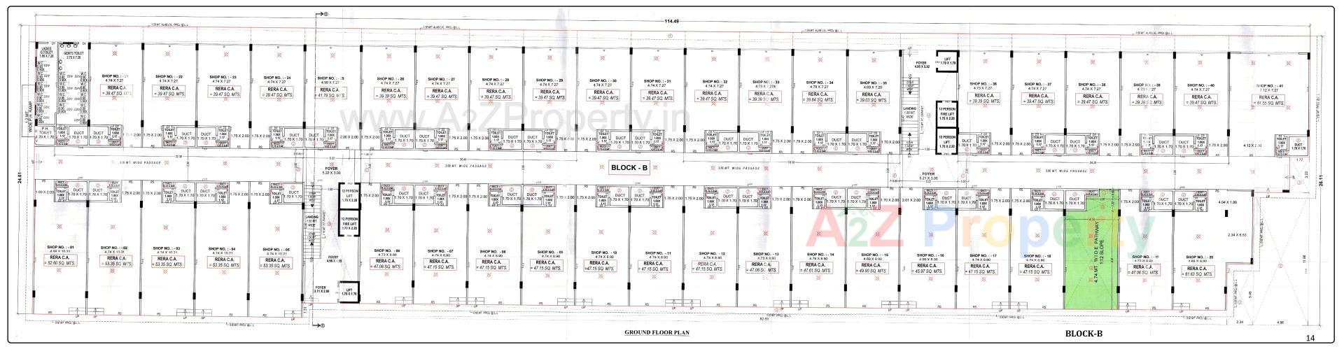 Layout of real estate project Sambhav Business Park located at Vatva, Ahmedabad, Gujarat