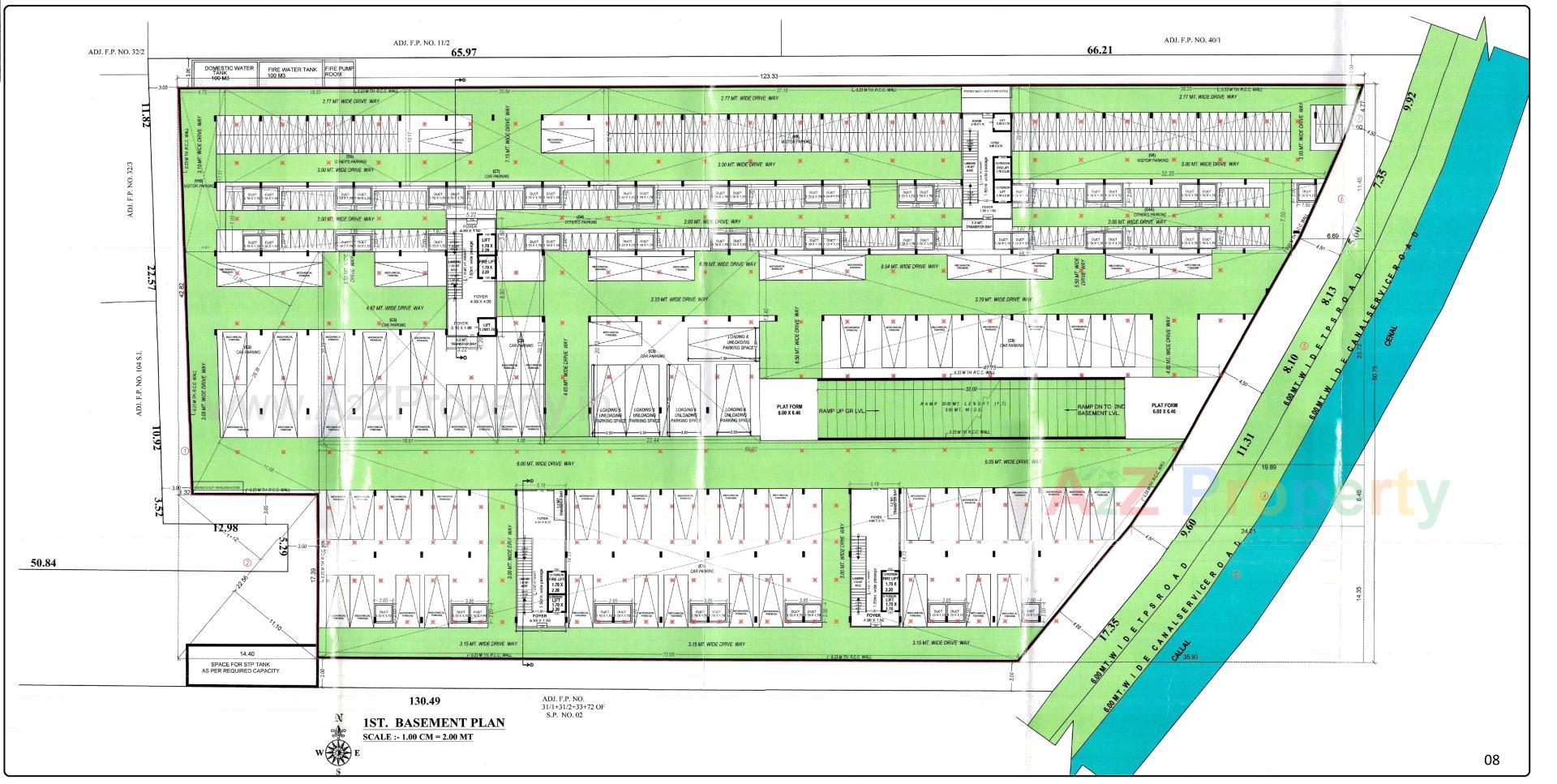 Layout of real estate project Sambhav Business Park located at Vatva, Ahmedabad, Gujarat