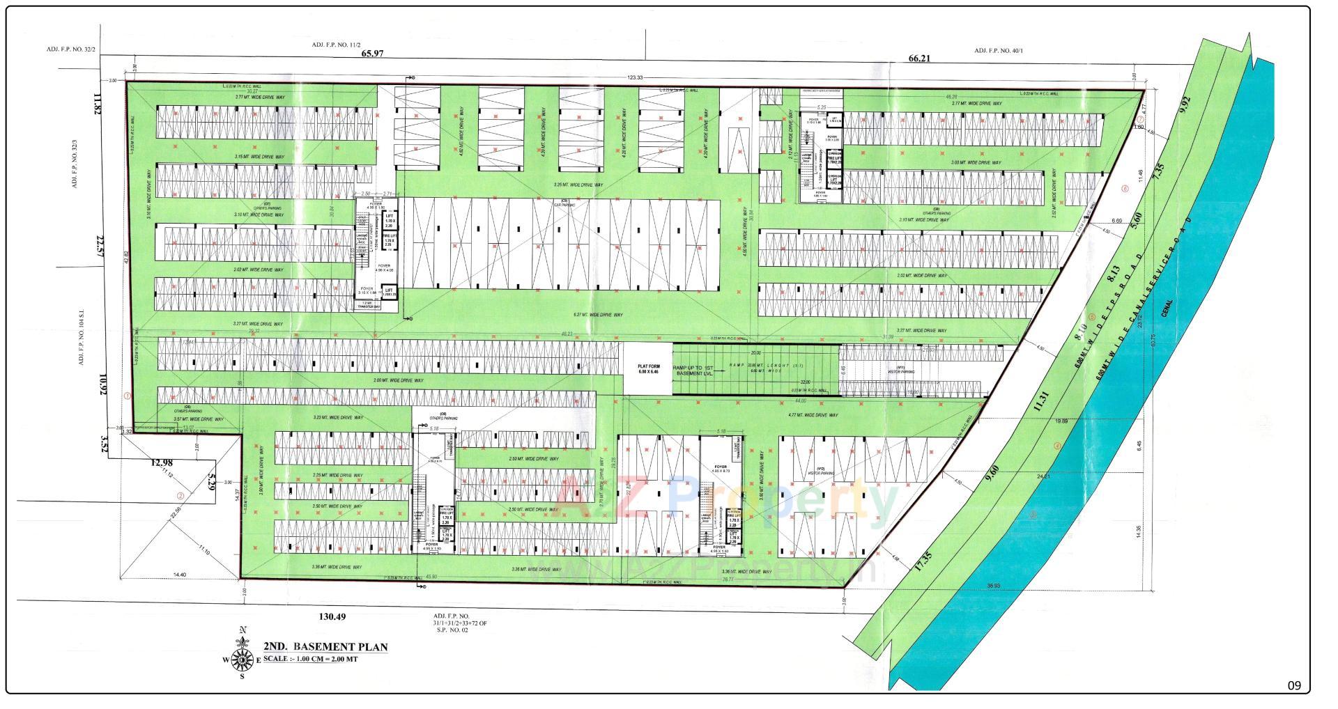 Layout of real estate project Sambhav Business Park located at Vatva, Ahmedabad, Gujarat