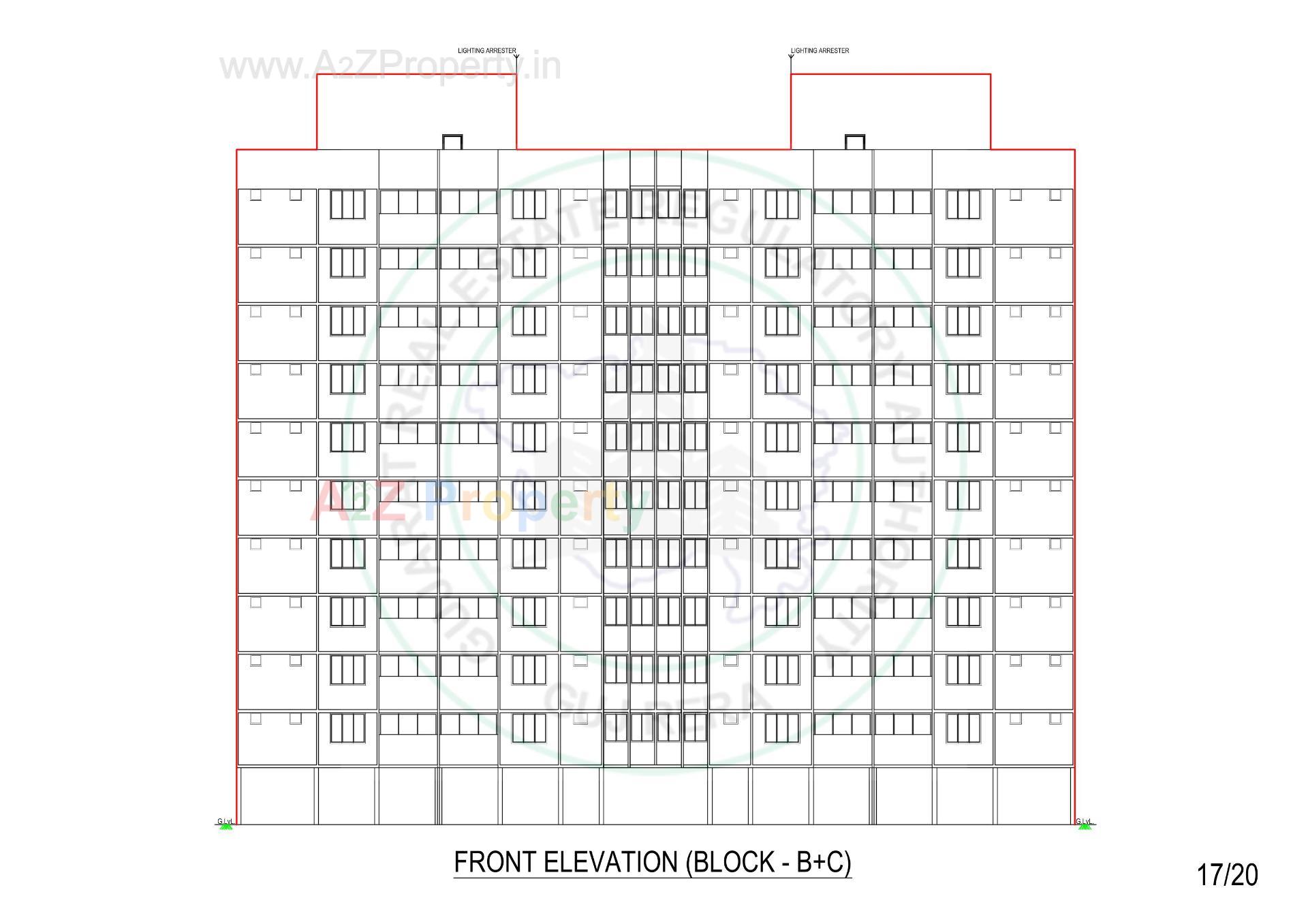 Layout of real estate project Samesh located at Vasna, Ahmedabad, Gujarat